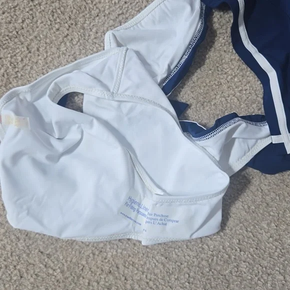 NWT Chloe Rose Revolve Ahoy Navy & White Nautical Swimsuit Size Medium - Picture 10 of 11